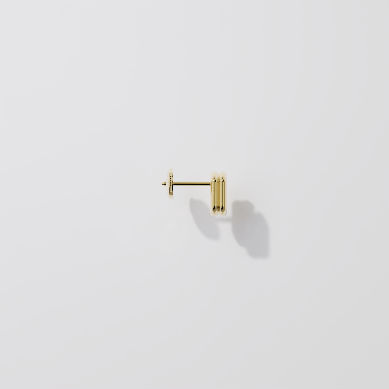 Boucles d’oreilles - Parenthèse saphir bleu - Or jaune
